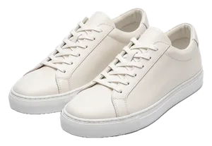 Ledersneaker Weiß