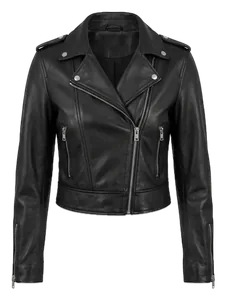 Lederjacke Schwarz