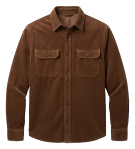 Cord-Overshirt Braun
